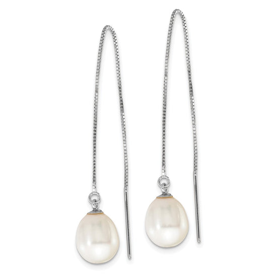 Gold FWC Pearl Threader Earrings