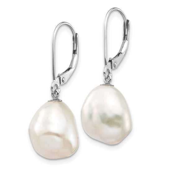 Keshi FWC Pearl Leverback Earrings