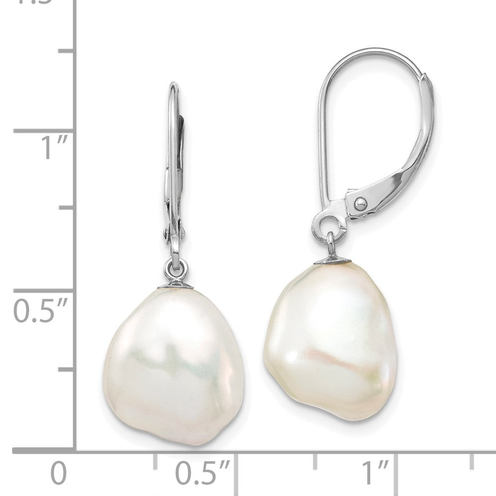 Keshi FWC Pearl Leverback Earrings