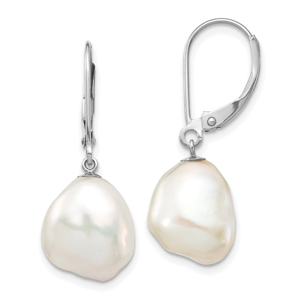 Keshi FWC Pearl Leverback Earrings