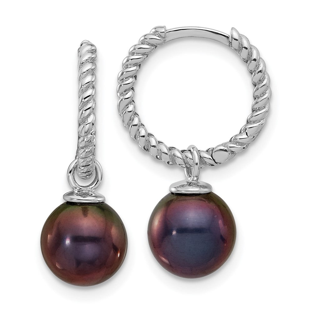 Gold FWC Pearl Dangle Hoop Earrings Sets