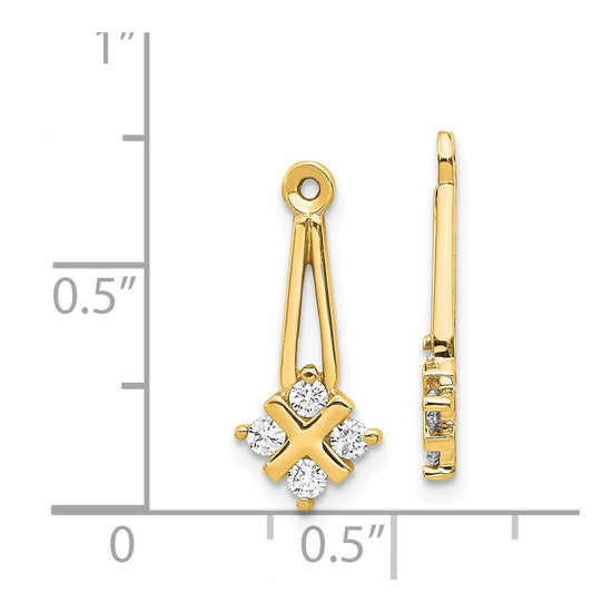 Diamond or Moissanite Earring Jackets