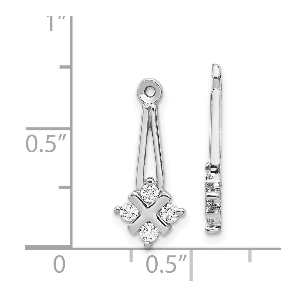 Diamond or Moissanite Earring Jackets