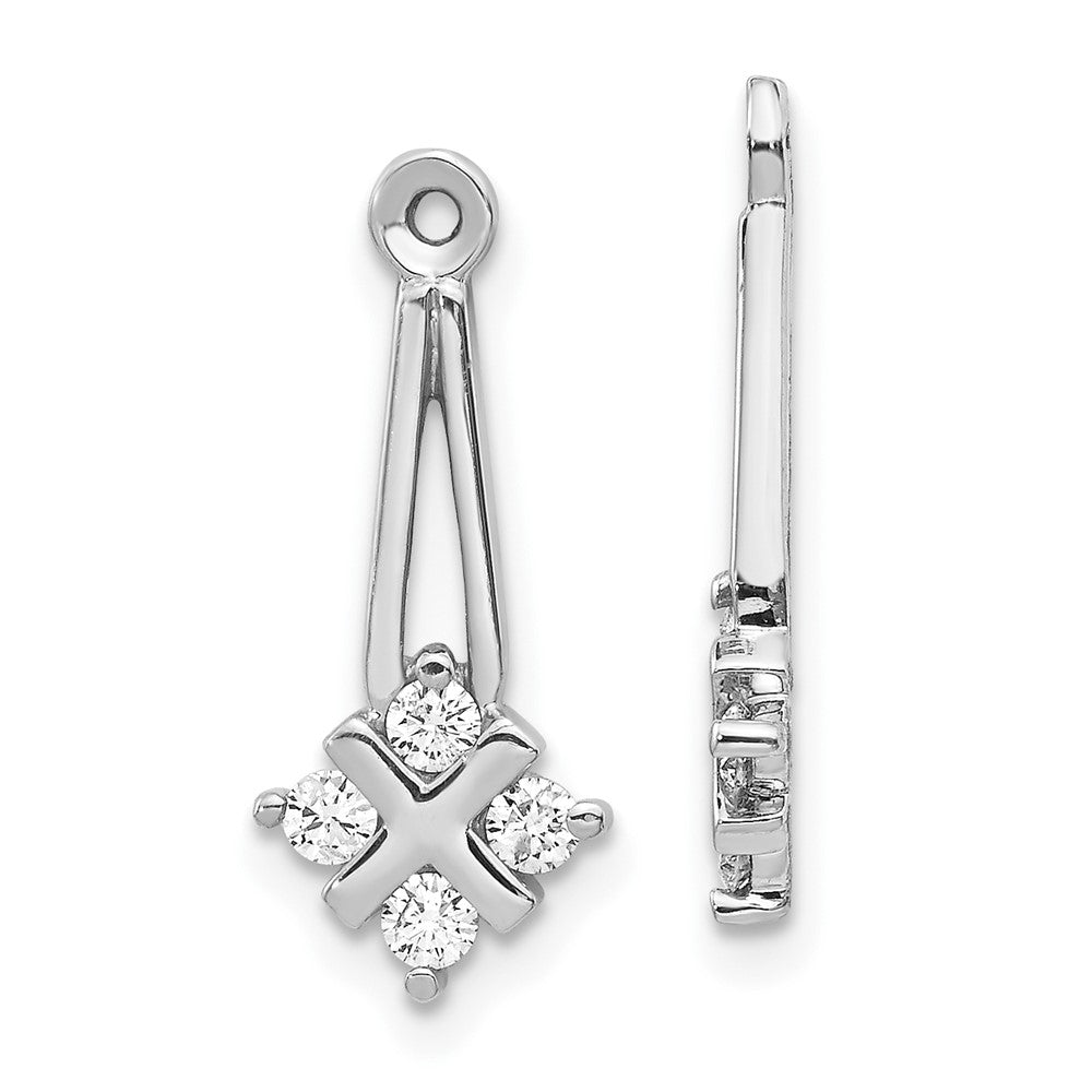 Diamond or Moissanite Earring Jackets