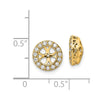 14k 1/3 carat A Diamond Circle Earring Jackets