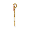 14k Tri-color The Kids Medium Boy on Left and Girl on Right Engravable Kiss Charm