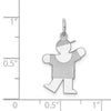 14k White Gold The Kids Small Boy with Hat Engravable Kiss Charm