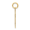 14k The Kids Small Boy with Hat Engravable Kiss Charm