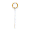 14k The Kids Small Girl with Bow Engravable Hugs Charm