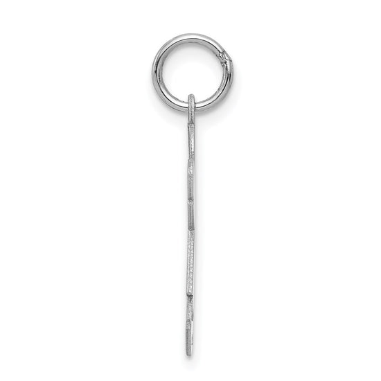 14k White Gold The Kids Small Girl with Bow Engravable Joy Charm