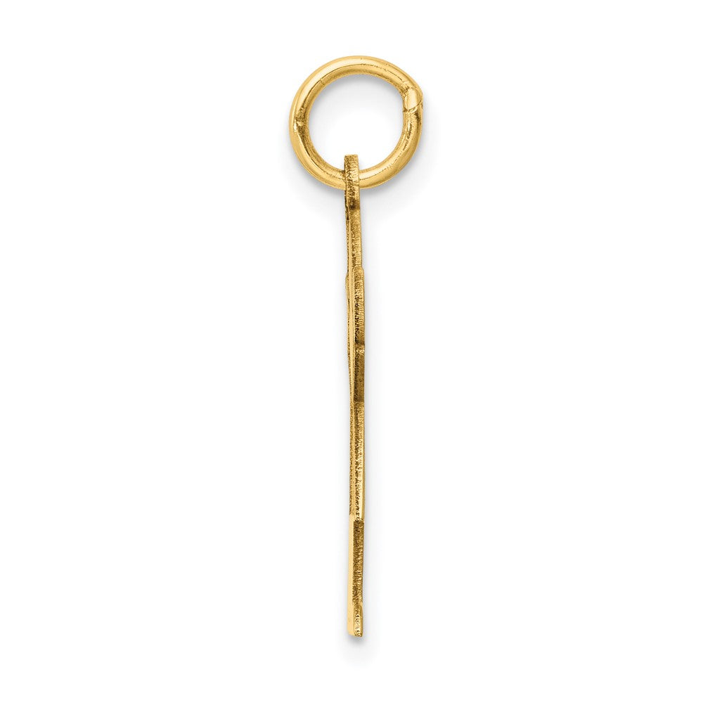 14k The Kids Small Girl with Bow Engravable Love Charm