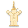 14k The Kids Small It's a Boy Engravable Love Charm