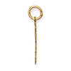 14k The Kids Small Girl with Ponytails Engravable Kiss Charm