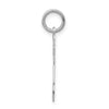 14k White Gold The Kids Small Girl with Ponytails Engravable Joy Charm