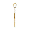 14k The Kids Solid Satin Medium Girl Engravable Hugs Charm
