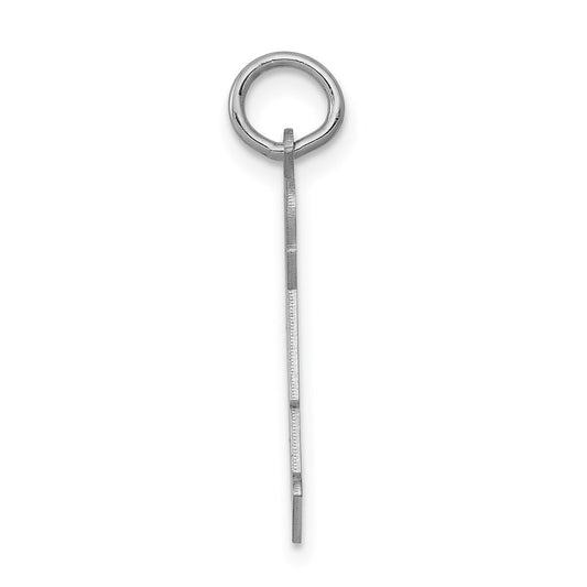 14k White Gold The Kids Small Patches Boy Engravable Love Charm