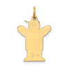 14k The Kids Small Patches Boy Engravable Love Charm