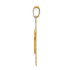 14k The Kids Solid Satin Medium Boy Engravable Kiss Charm