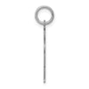 14k White Gold The Kids Small Heart Shirt Boy Engravable Hugs Charm