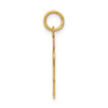 14k The Kids Small Heart Shirt Boy Engravable Hugs Charm