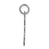 14k White Gold The Kids Small Heart Dress Girl Engravable Kiss Charm