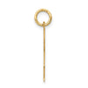 14k The Kids Small Heart Dress Girl Engravable Love Charm