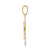 14k The Kids Solid Satin Small Girl Engravable Joy Charm