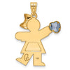 Birthstone Girl Charms