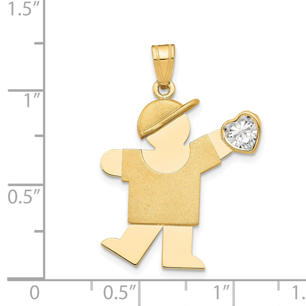 Birthstone Boy Charms