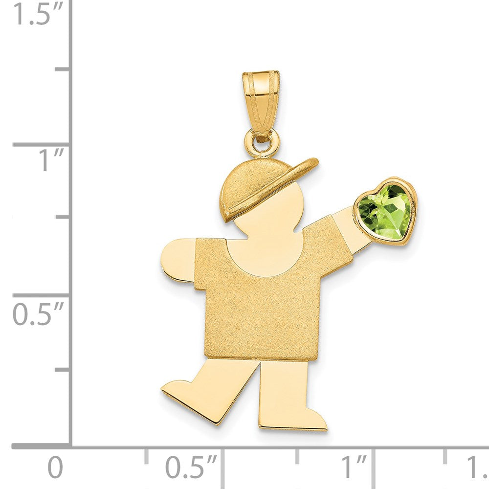 Birthstone Boy Charms