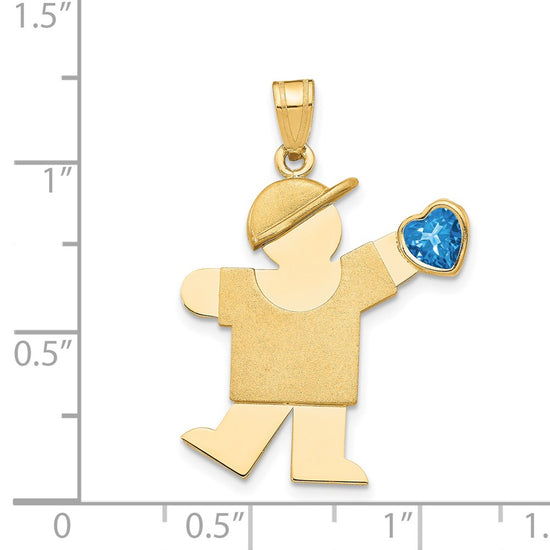 Birthstone Boy Charms