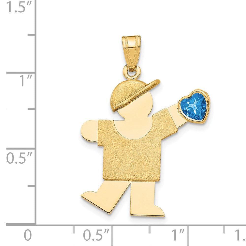 Birthstone Boy Charms