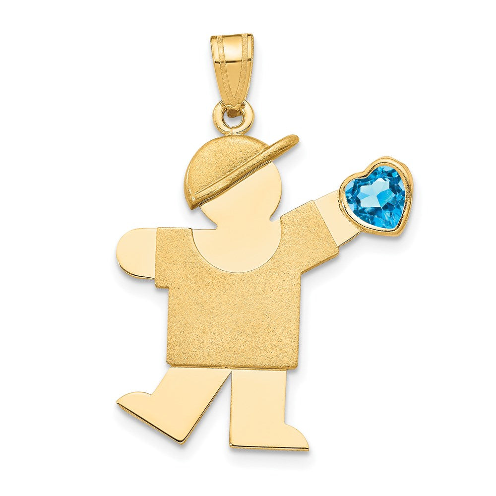 Birthstone Boy Charms