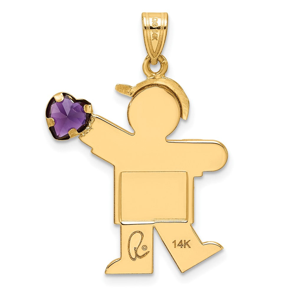 Birthstone Boy Charms
