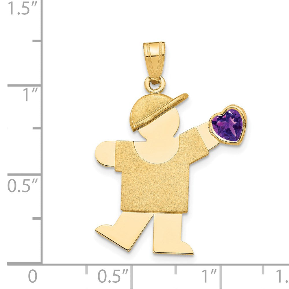 Birthstone Boy Charms