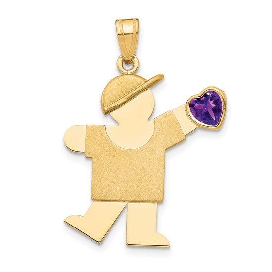 Birthstone Boy Charms