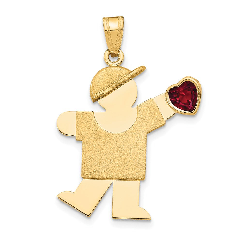 Birthstone Boy Charms