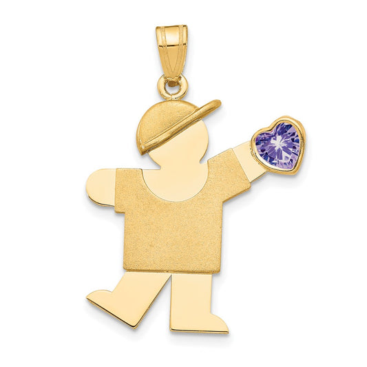 Birthstone Boy Charms