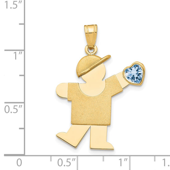Birthstone Boy Charms