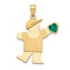 Birthstone Boy Charms