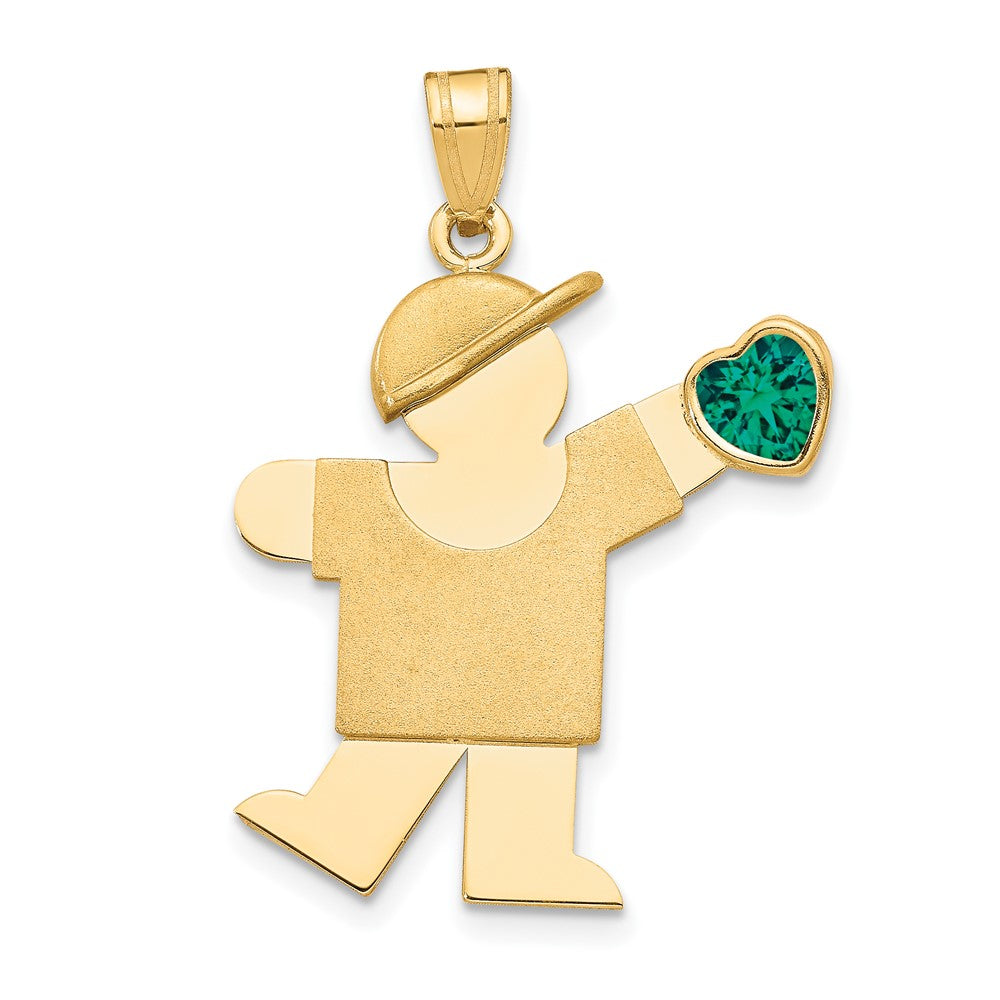 Birthstone Boy Charms