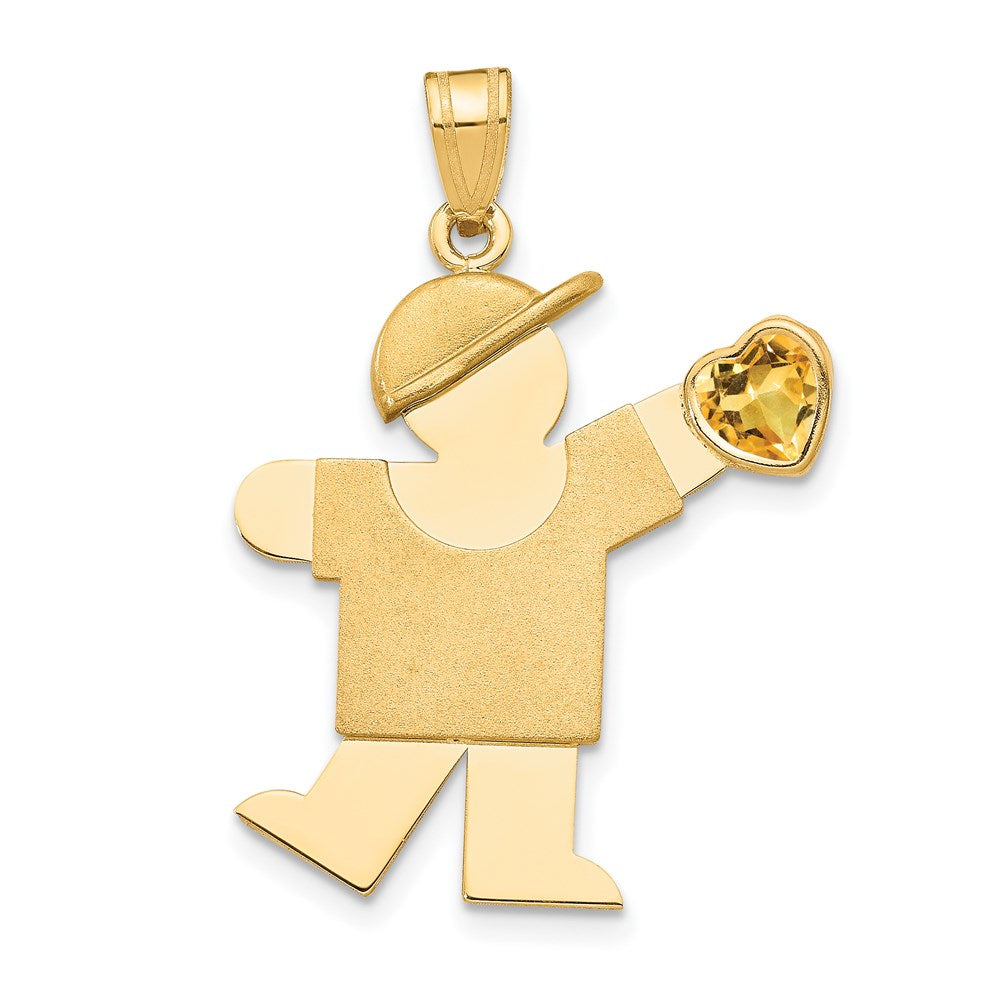 Birthstone Boy Charms