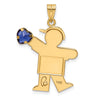 Birthstone Boy Charms