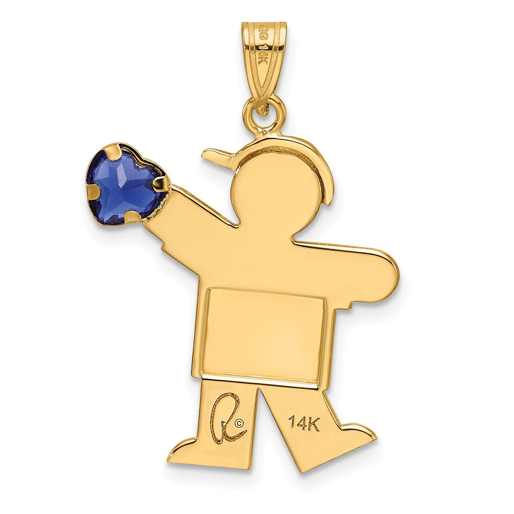 Birthstone Boy Charms