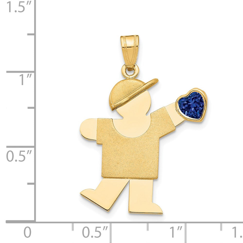 Birthstone Boy Charms