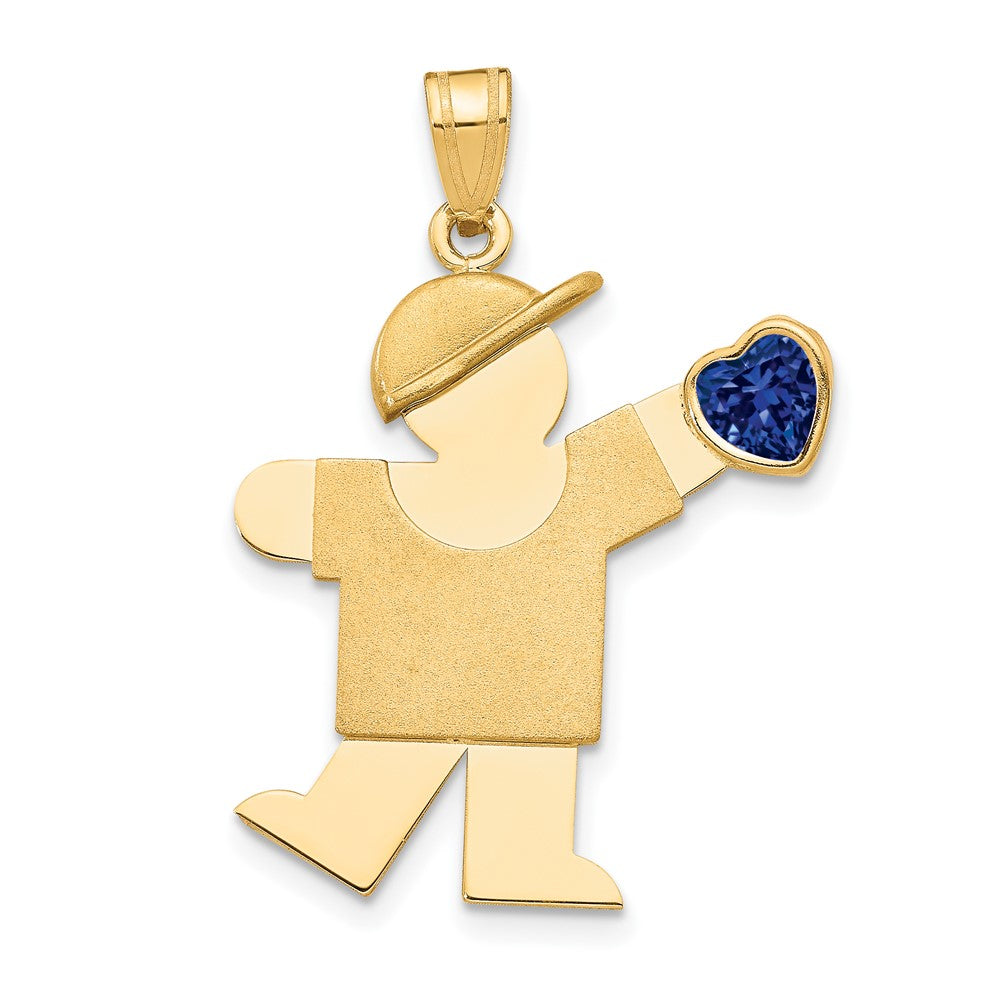 Birthstone Boy Charms
