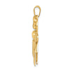 14k The Kids Big Girl and Little Boy Engravable Hugs Charm