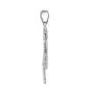 14k White Gold The Kids Medium Boy with Hat on Right Engravable Love Charm