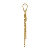 14k The Kids Solid Engravable Medium Boy with Hat on Right Hugs Charm