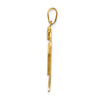 14k The Kids Solid Engravable Medium Boy with Hat on Left Kiss Charm